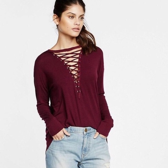 Express Criss Cross Strappy Medium Long Sleeve - Picture 3 of 13